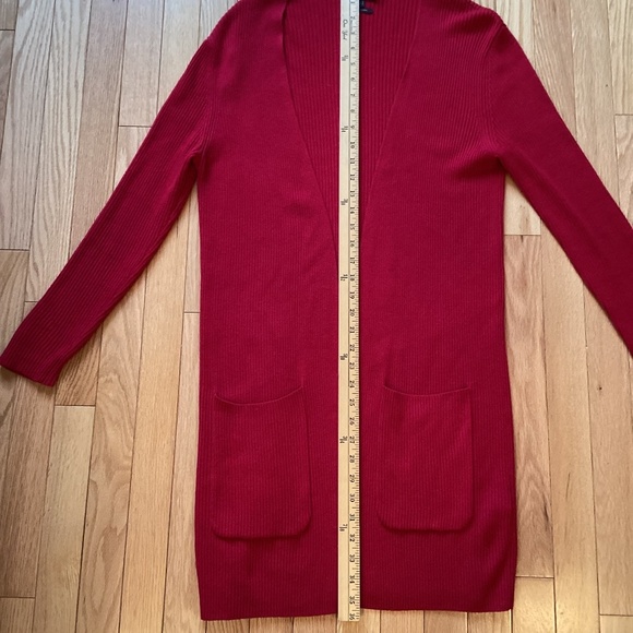Massimo Dutti Wool Blend Cardigan Red Size Small - Picture 12 of 12